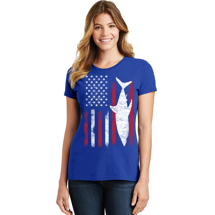 American Shark Flag Women's T-Shirt