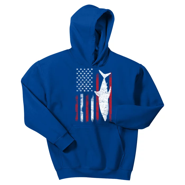 American Shark Flag Kids Hoodie