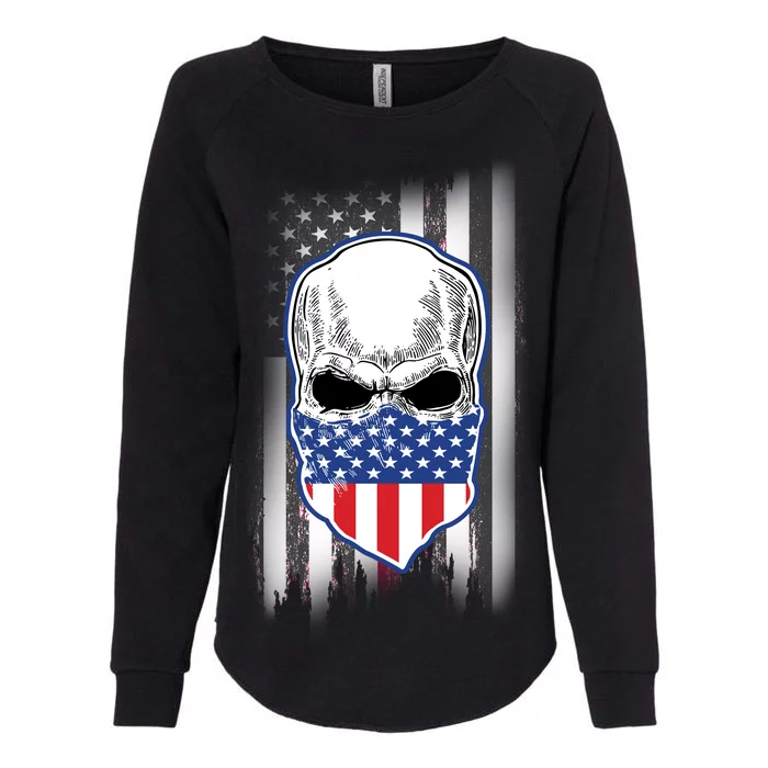 American Skull Bandana Womens California Wash Sweatshirt