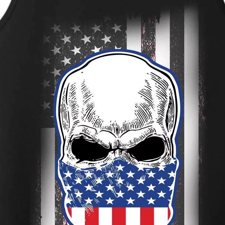 American Skull Bandana Performance Tank