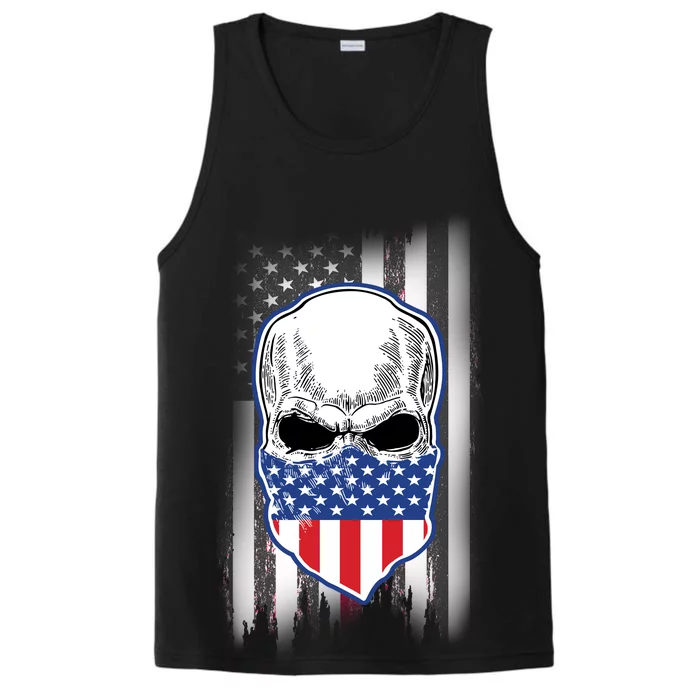 American Skull Bandana Performance Tank