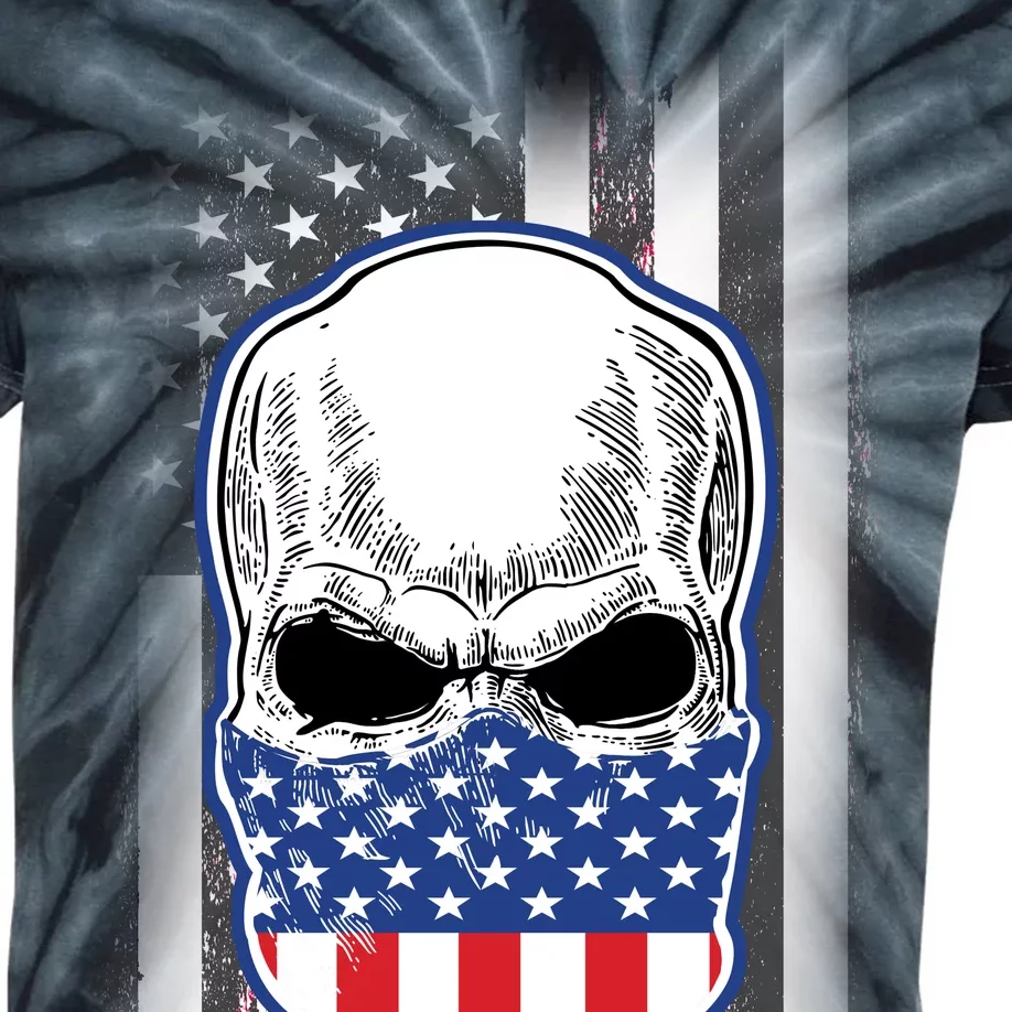 American Skull Bandana Kids Tie-Dye T-Shirt