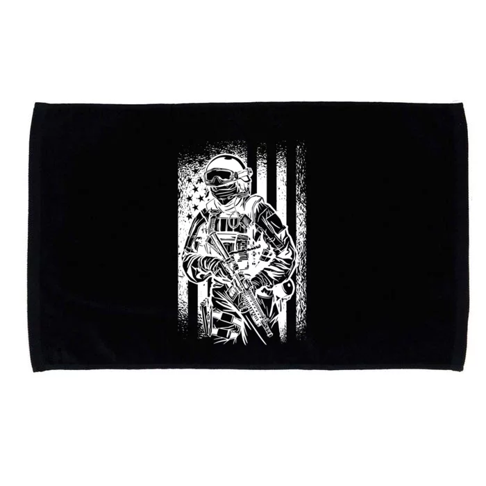 American Soldier Vintage Microfiber Hand Towel