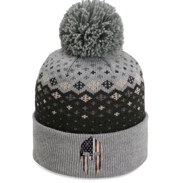 American Spartan The Baniff Cuffed Pom Beanie