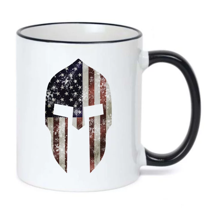 American Spartan Black Color Changing Mug