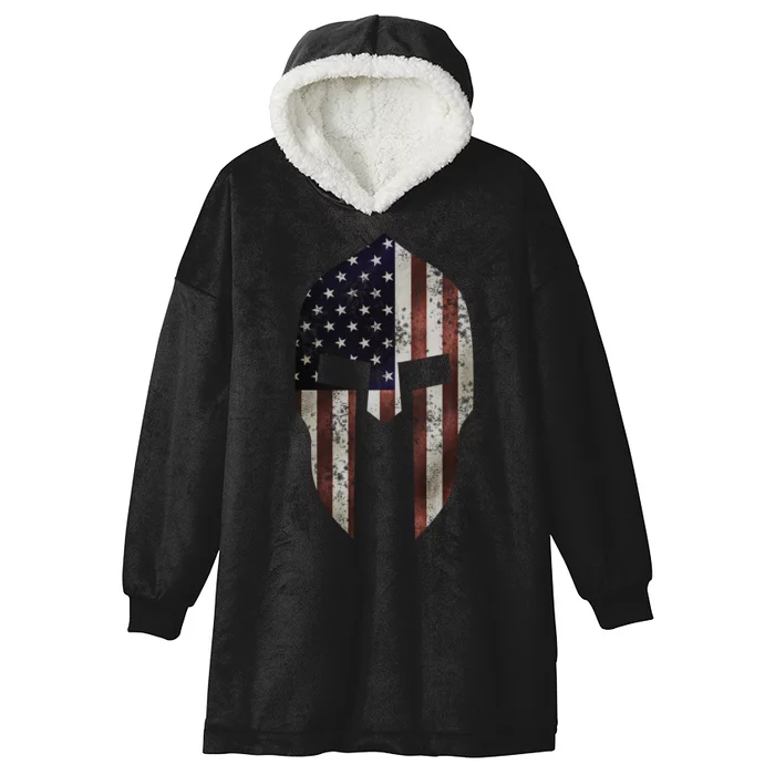 American Spartan Hooded Wearable Blanket