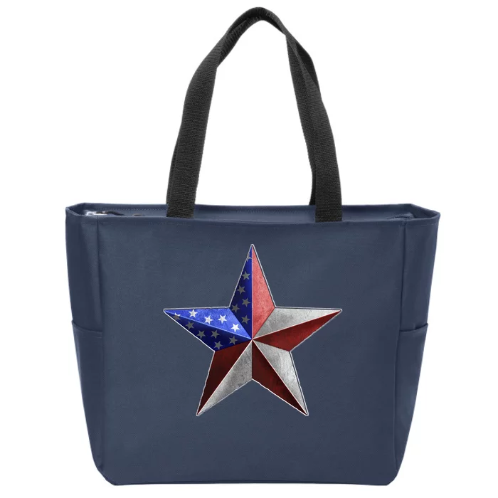 American Star Zip Tote Bag