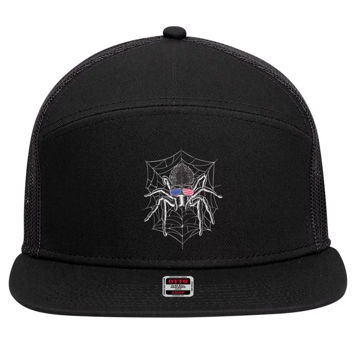 American Tarantula Spider 7 Panel Mesh Trucker Snapback Hat