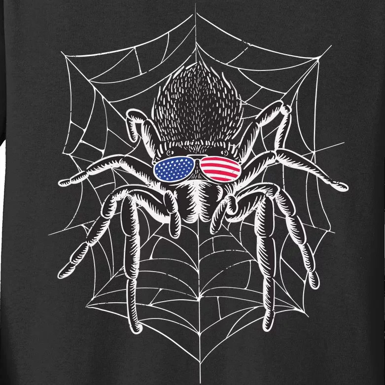 American Tarantula Spider Kids Long Sleeve Shirt