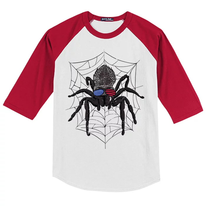 American Tarantula Spider Kids Colorblock Raglan Jersey