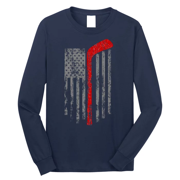 American Team Hockey USA Flag Long Sleeve Shirt