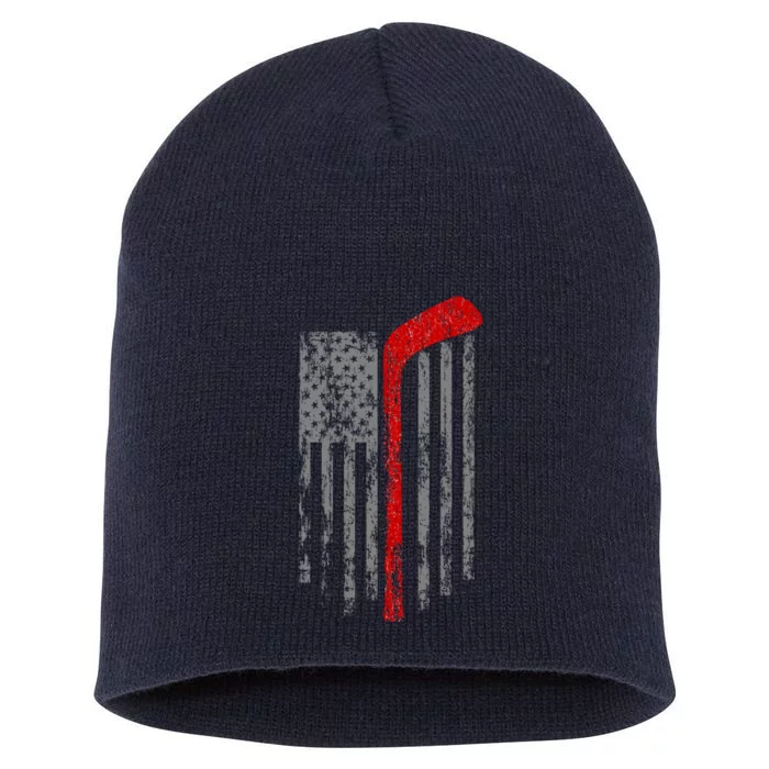 American Team Hockey USA Flag Short Acrylic Beanie