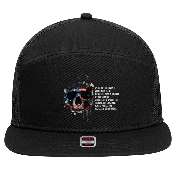 American Templar Code 7 Panel Mesh Trucker Snapback Hat