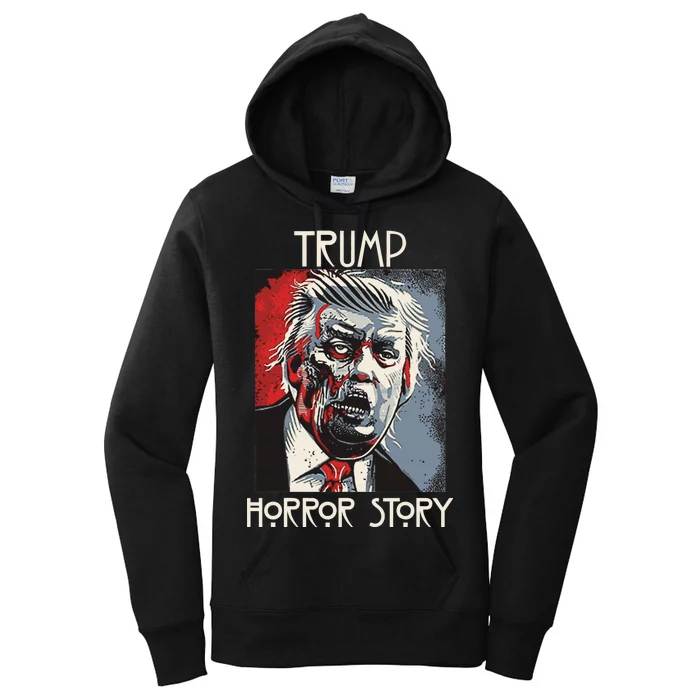 American Trump Horror Hor-ror Story 2016 Zombie Election Women's Pullover Hoodie