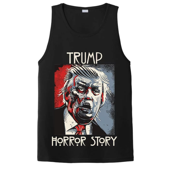 American Trump Horror Hor-ror Story 2016 Zombie Election Performance Tank