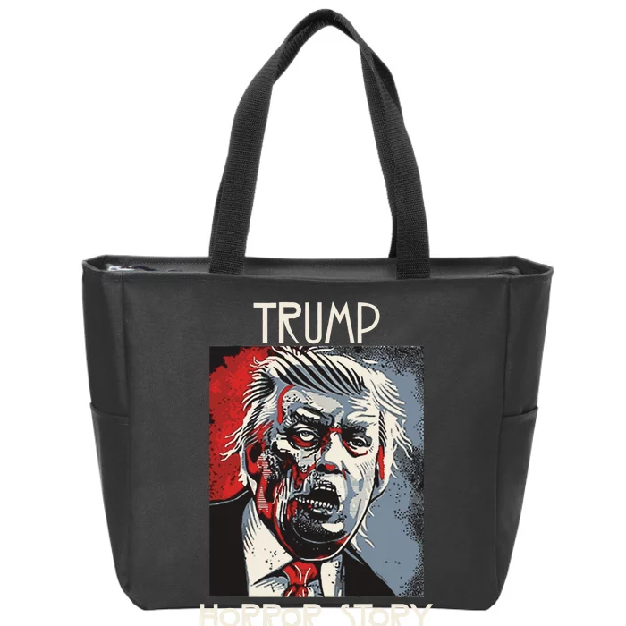 American Trump Horror Hor-ror Story 2016 Zombie Election Zip Tote Bag