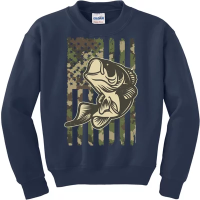 Fishing Camouflage US American Flag Bass Fish Fisherman Camo T- Shirt : Clothing, Shoes & Jewelry
