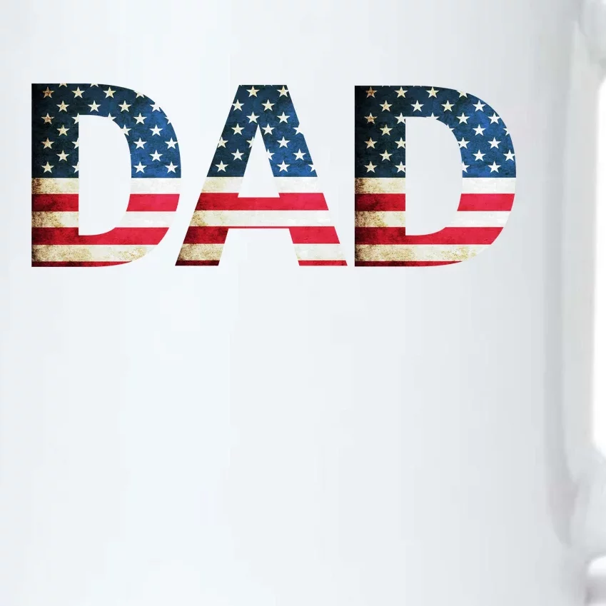 American USA Dad Black Color Changing Mug