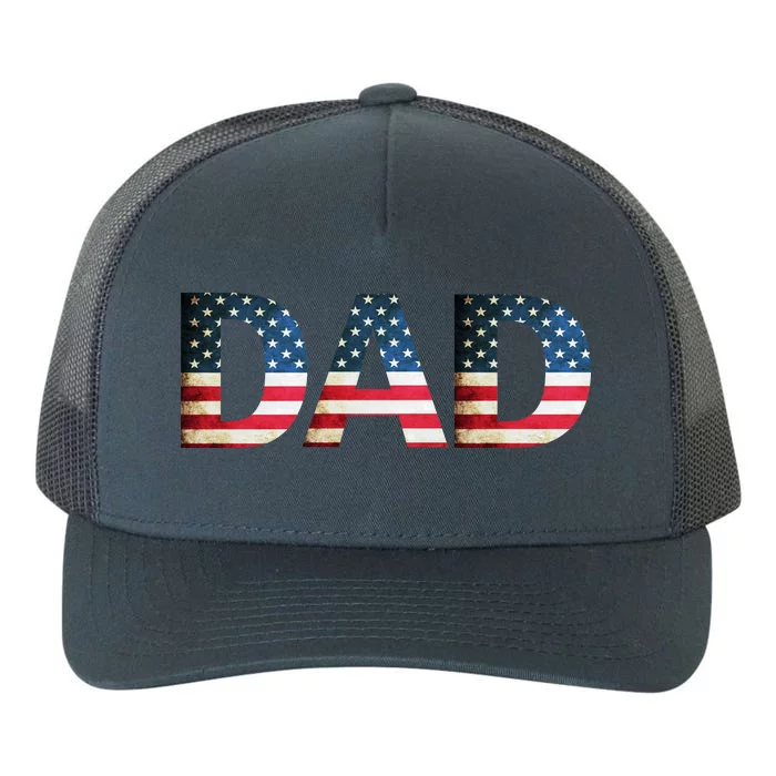 American USA Dad Yupoong Adult 5-Panel Trucker Hat