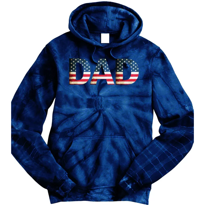 American USA Dad Tie Dye Hoodie