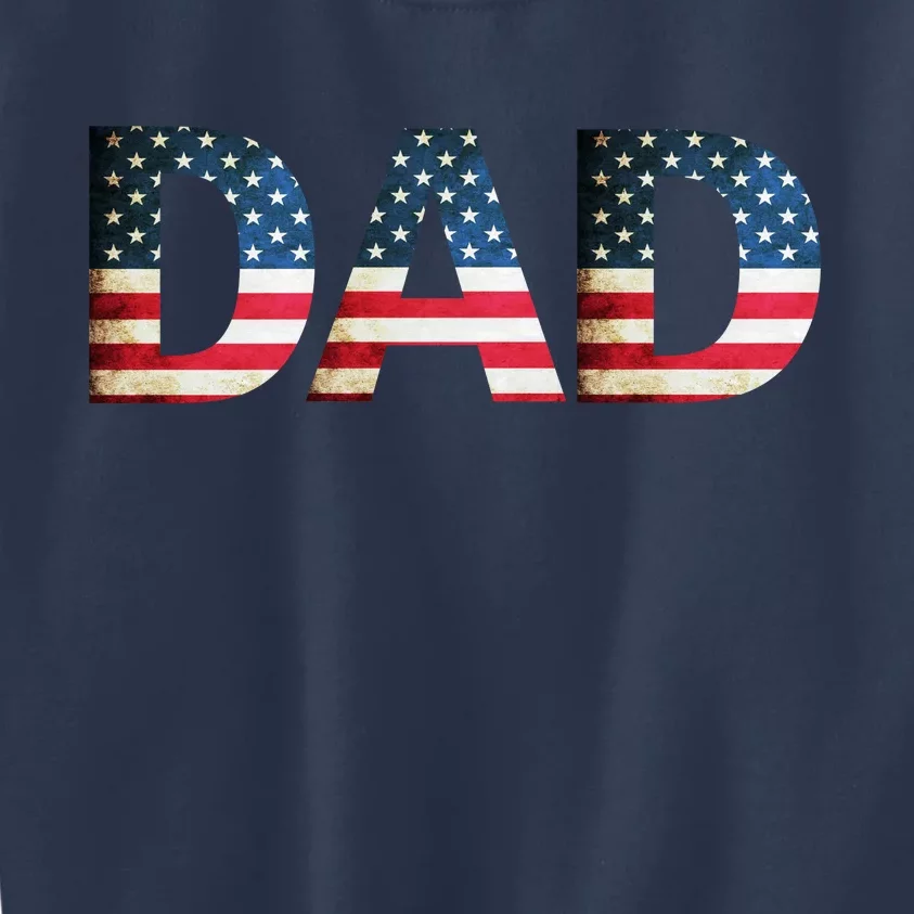 American USA Dad Kids Sweatshirt