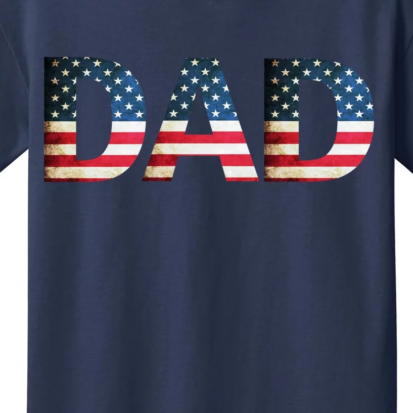 American USA Dad Kids T-Shirt