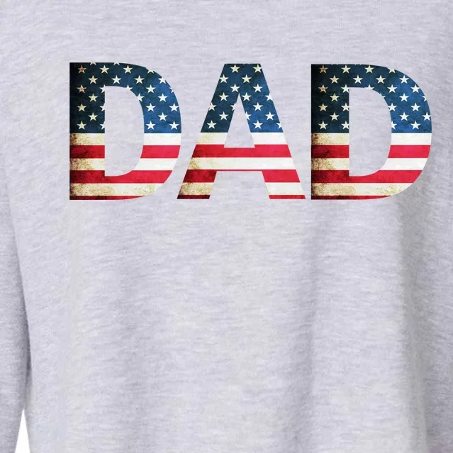 American USA Dad Cropped Pullover Crew