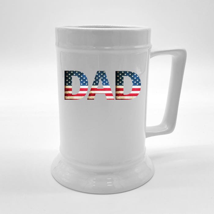 American USA Dad Front & Back Beer Stein