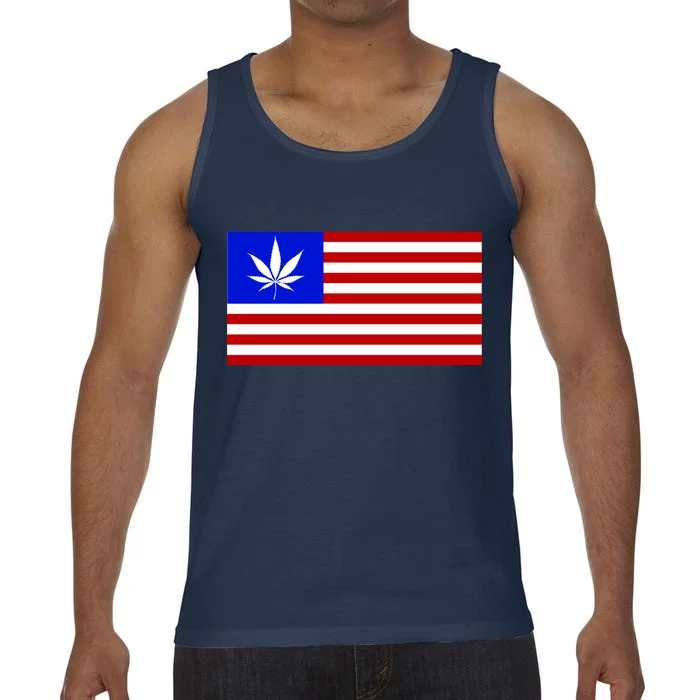 American USA Weed Flag Comfort Colors® Tank Top