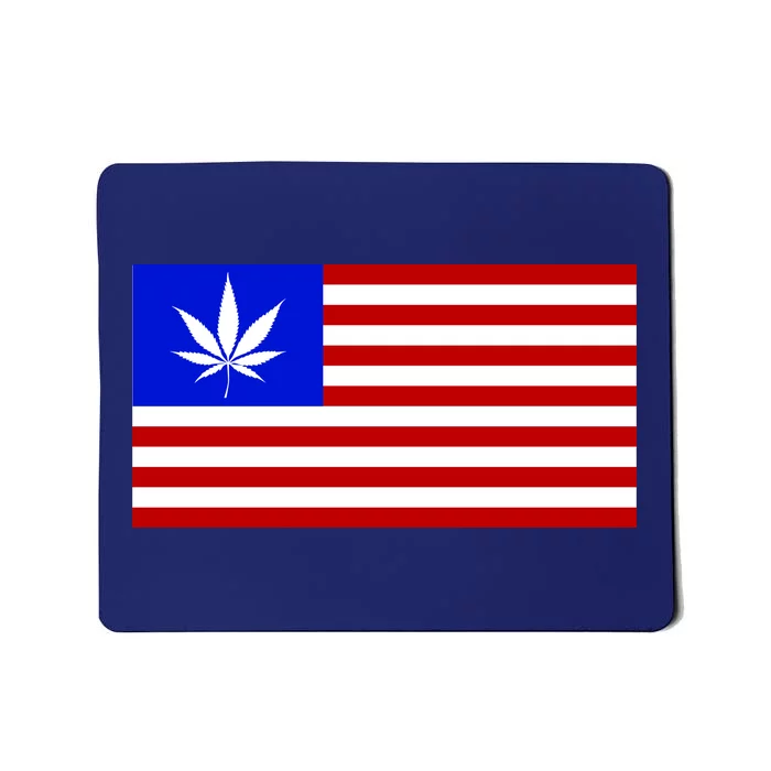 American USA Weed Flag Mousepad