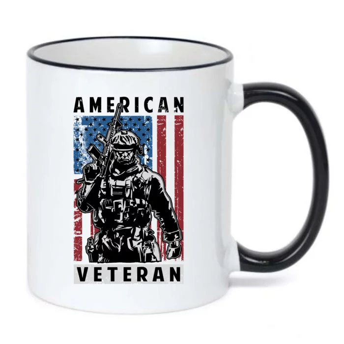 American Veteran Black Color Changing Mug