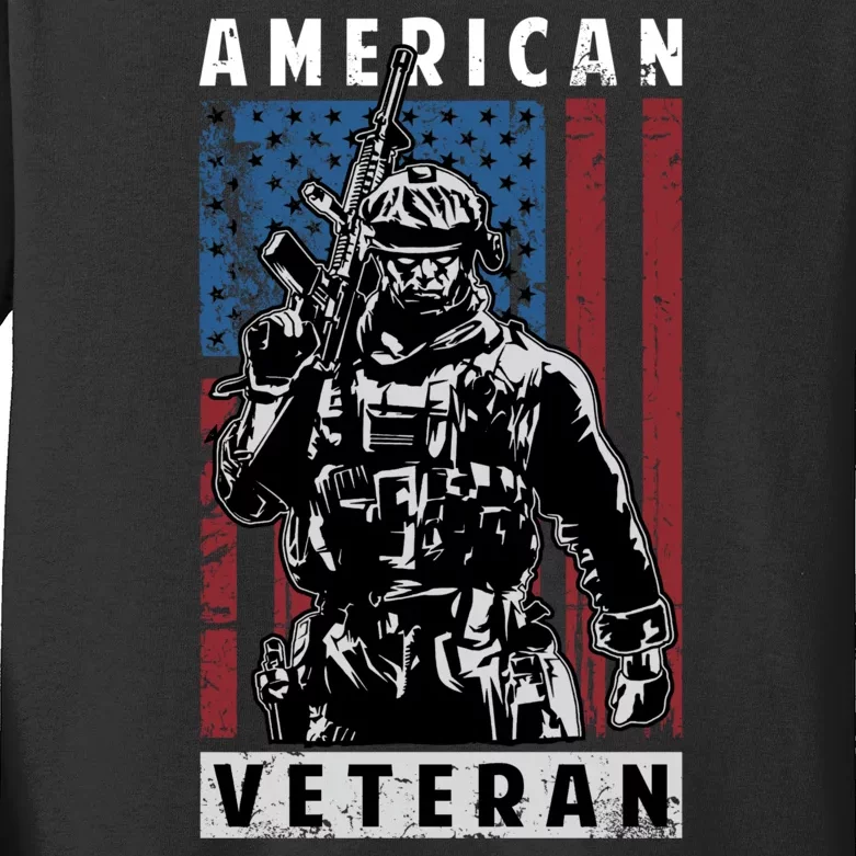 American Veteran Kids Long Sleeve Shirt