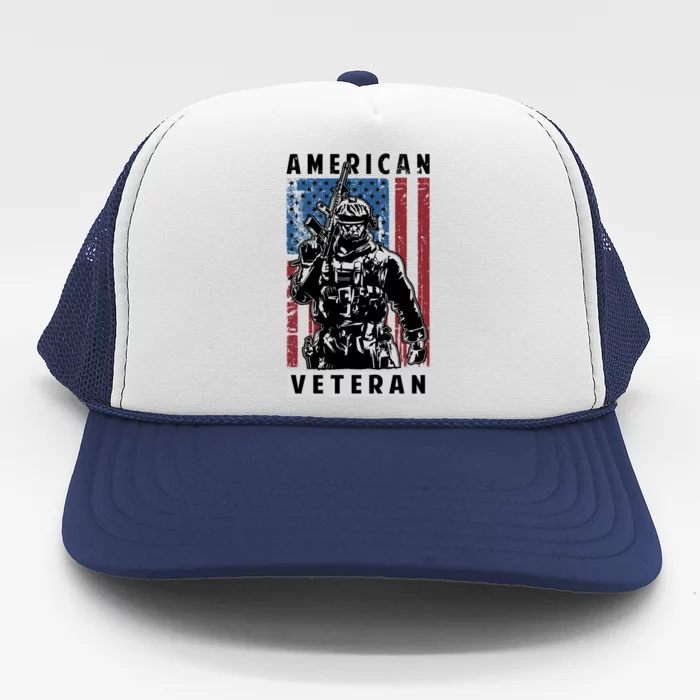 American Veteran Trucker Hat