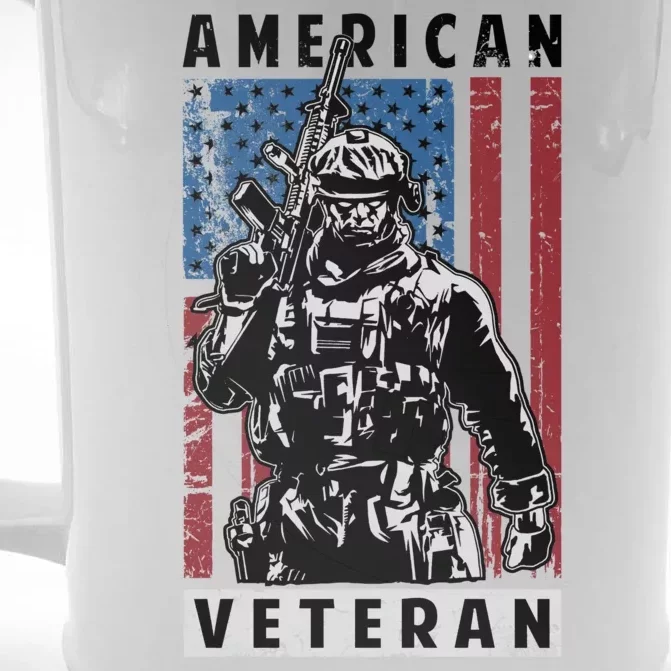 American Veteran Front & Back Beer Stein