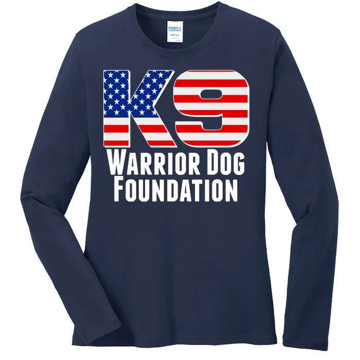 American Warrior K9 Dog Foundation Ladies Long Sleeve Shirt