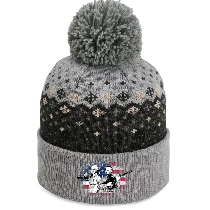 American Washington Lincoln Soldiers The Baniff Cuffed Pom Beanie