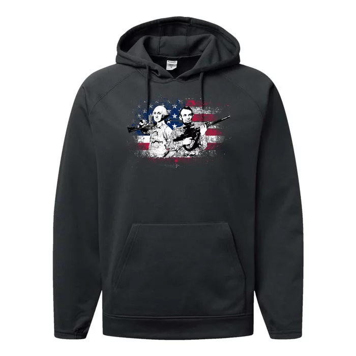 American Washington Lincoln Soldiers Performance Fleece Hoodie