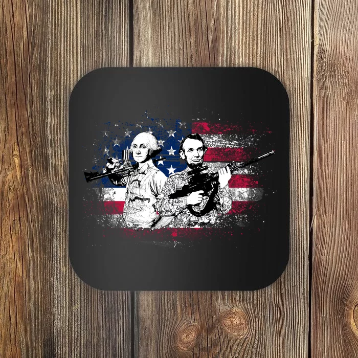 American Washington Lincoln Soldiers Coaster