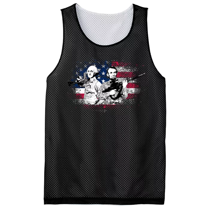 American Washington Lincoln Soldiers Mesh Reversible Basketball Jersey Tank