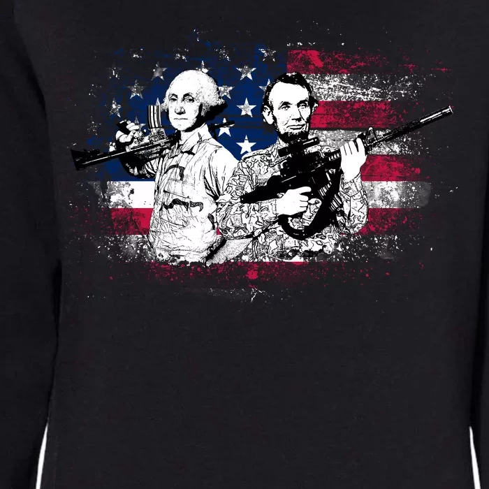 American Washington Lincoln Soldiers Womens California Wash Sweatshirt