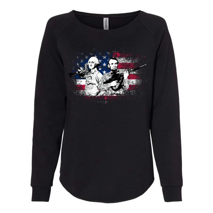 American Washington Lincoln Soldiers Womens California Wash Sweatshirt