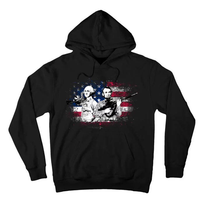 American Washington Lincoln Soldiers Tall Hoodie