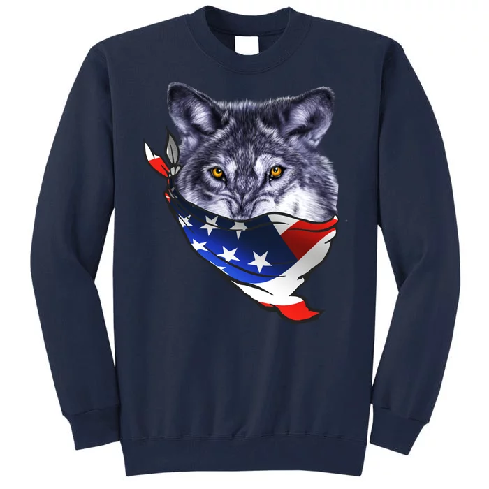 American Wolf USA Bandanna Tall Sweatshirt