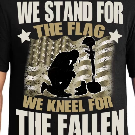 Americans We Stand For The Flag Kneel For The Fallen Pajama Set