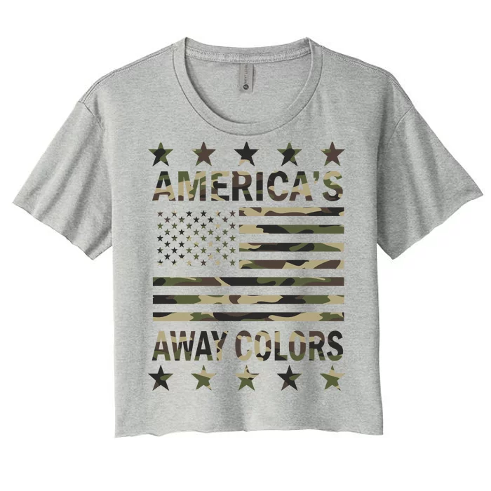 America's Away Colors Women's Crop Top Tee