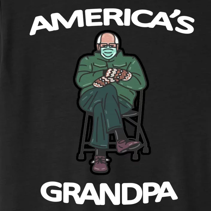 America's Grandpa Bernie Sanders Mitten Meme ChromaSoft Performance T-Shirt