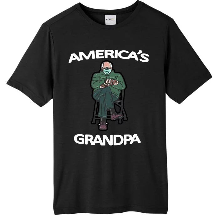 America's Grandpa Bernie Sanders Mitten Meme ChromaSoft Performance T-Shirt