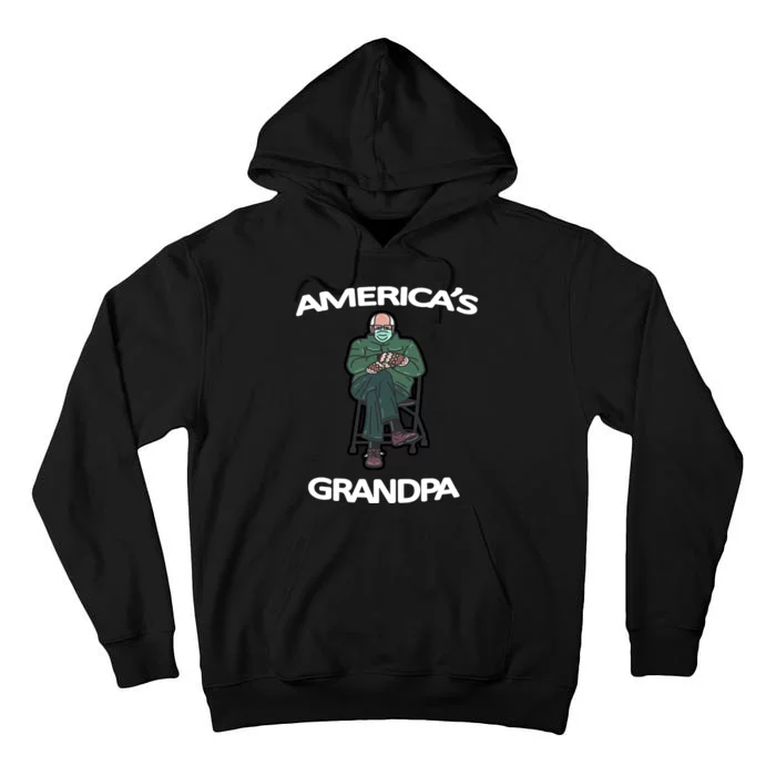 America's Grandpa Bernie Sanders Mitten Meme Tall Hoodie