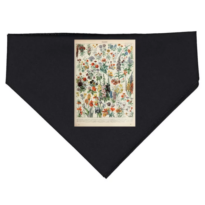 Adolphe Millot Fleurs A USA-Made Doggie Bandana