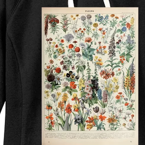 Adolphe Millot Fleurs A Women's Fleece Hoodie